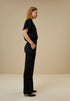 By-Bar Adil gloss crickle black pant
